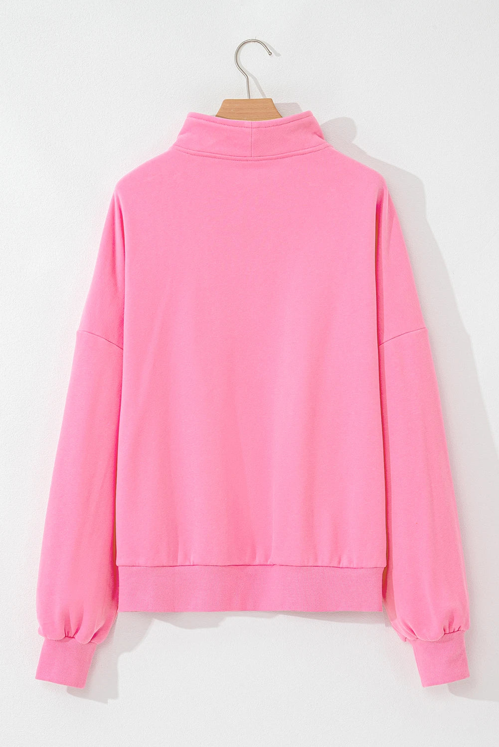 Pretty in Pink Zip-up Kangaroo Pocket Sweatshirt