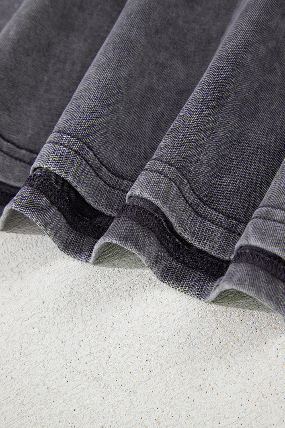 Oversized Grey Mineral Wash TEXAS Steer Head Graphic Tee