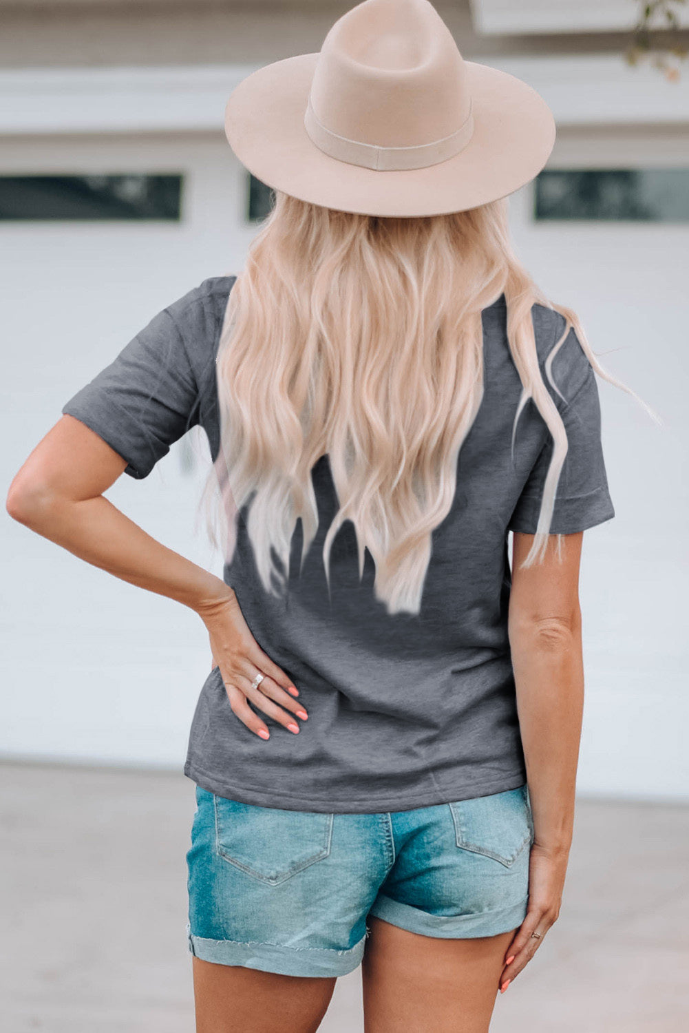 Gray YALL Western Boots Graphic Tee