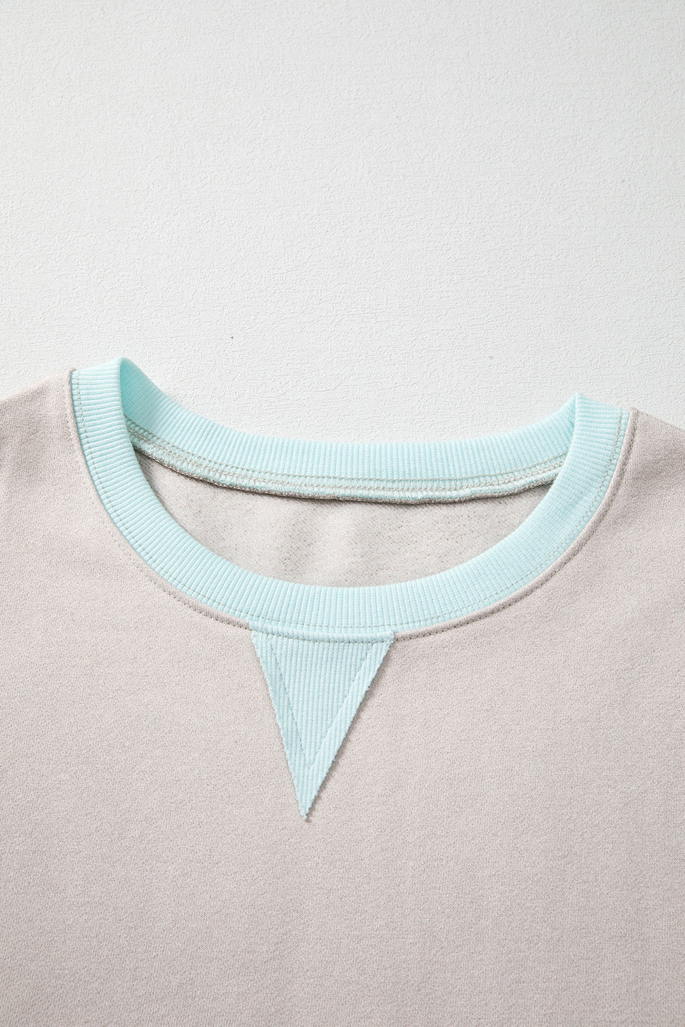 Striped Colorblock Patchwork Drop Shoulder Sweatshirt