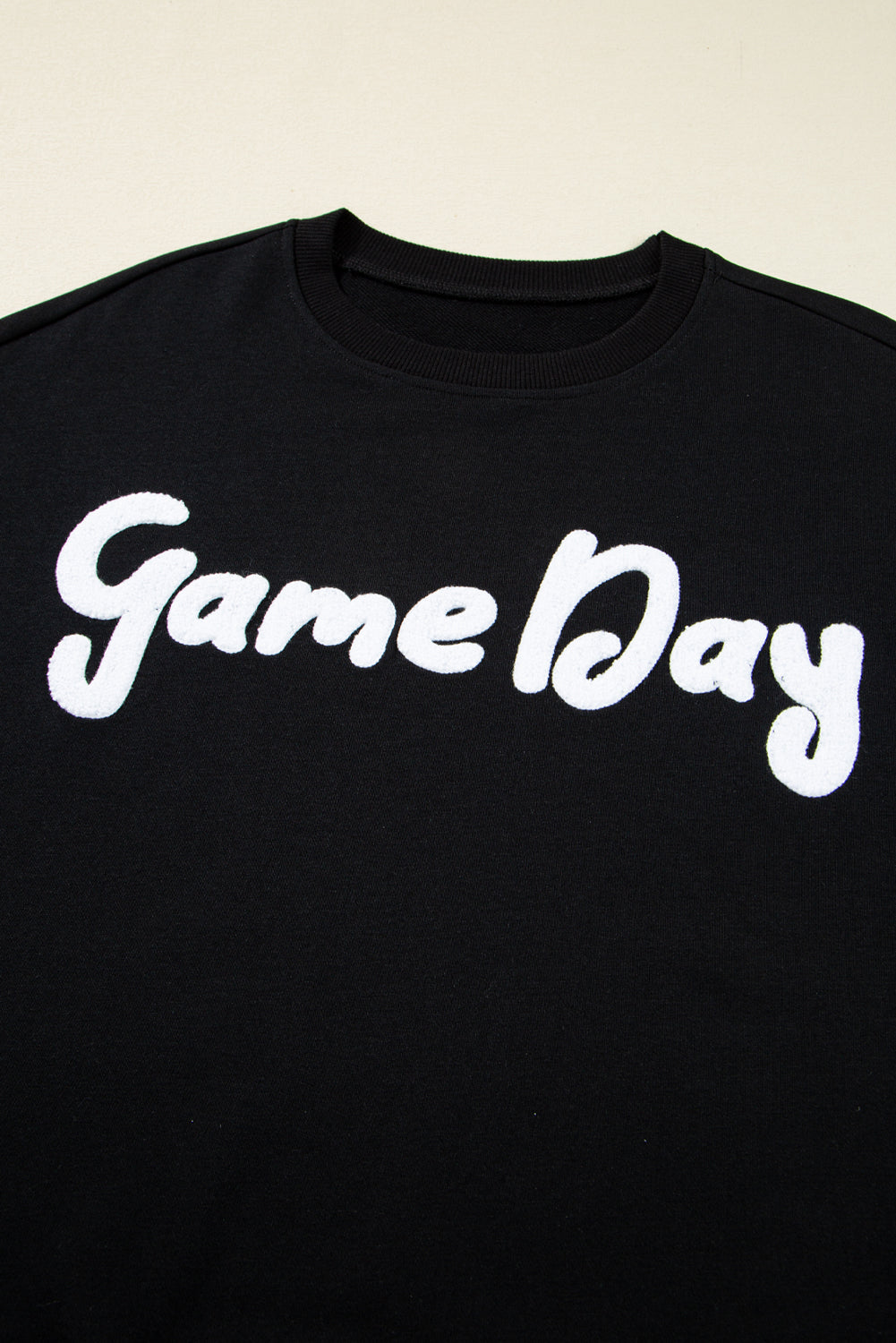 Black Chenille Game Day Sweatshirt