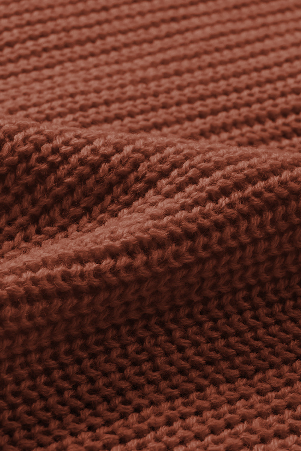 Red Bishop Sleeve Button V Neck Cardigan Sweater