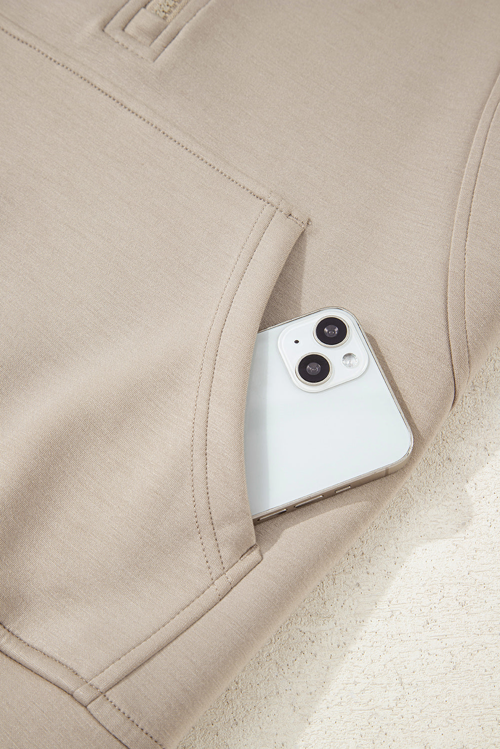 2pc Jet Stream Half Zip Thumbhole Sleeve Hoodie & Active Pant Set