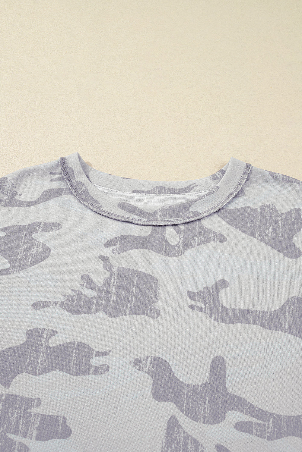 Plus Size  Multicolor Camouflage Sweatshirt