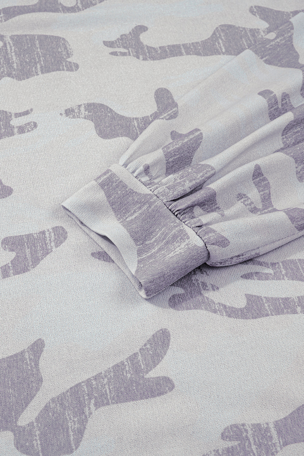 Plus Size  Multicolor Camouflage Sweatshirt