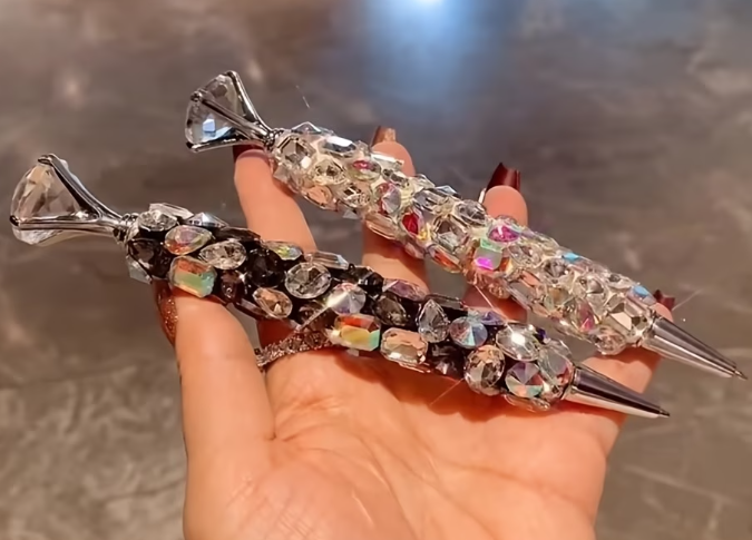 GG Diamond Drip Black AB Luxe Ballpoint Pen (LIMITED EDITION)